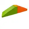 Image de Lot de 2 grands blocs en mousse jaune vert orange
