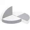 Image de Set de 4 blocs en mousse blanc gris