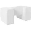 Image de 3 blocs en mousse couleur blanc