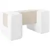 Image de 3 blocs en mousse blanc cappuccino