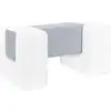 Image de 3 blocs en mousse blanc gris