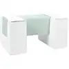 Image de 3 blocs en mousse blanc menthe