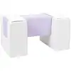 Image de 3 blocs en mousse blanc lilas