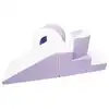 Image de Set de blocs en mousse 4 éléments blanc lilas