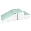 Image de Set de 2 grands blocs en mousse blanc menthe