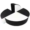 Image de Set de 4 blocs en mousse noir - blanc