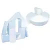 Image de Set de 15 blocs en mousse le jeu blanc bleu pastel