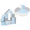 Image de Set de 15 blocs en mousse le jeu blanc bleu gris