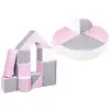 Image de Set de 15 blocs en mousse le jeu blanc rose gris
