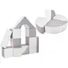 Image de Set de 15 blocs en mousse le jeu blanc gris