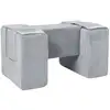Image de 3 blocs en mousse gris velours côtelé