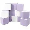 Image de Lot cubes xxl mousse 12 pcs blanc, lilas