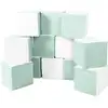 Image de Lot cubes xxl mousse 12 pcs blanc, menthe