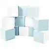 Image de Lot cubes xxl mousse 12 pcs blanc, bleu