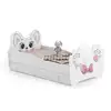 Image de Lit simple enfant pink cat 160 + tiroir de rangement avec matelas