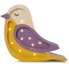 Image de Lampe veilleuse oiseau bordeaux moutarde