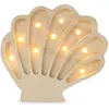 Image de Lampe veilleuse coquillage bois côtier