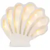 Image de Lampe veilleuse coquillage perle blanche