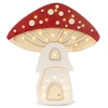 Image de Lampe veilleuse maison champignon rouge