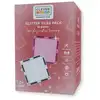 Image de Glitter tiles pack transparent rose   16 pièces