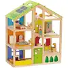 Image de Maison de poupée en bois meublée
