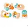 Image de Coffret 5 jouets d'éveil sensoriel en bois Hape