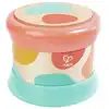 Image de Tambour de bebe en bois - turquoise