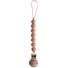 Image de Attache sucette halo pale taupe