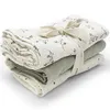 Image de Lot de 3 langes olive bloom (70 x 70 cm)