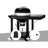 Image de Barbecue à charbon kettle pro 57 cm sur chariot + housse de protection + rôtisso