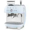 Image de Smeg machine à expresso avec broyeur 20 bars bleu