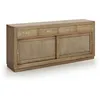 Image de Bahut 4 tiroirs bronze bois marron -