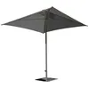 Image de Parasol en aluminium laqué et toile olefin - gris anthracite