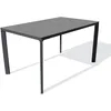 Image de Table de jardin 6 pl en aluminium laqué et peinture epoxy - gris anthracite
