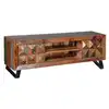Image de Meuble tv 4 tiroirs bois marron -