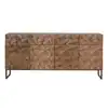 Image de Bahut 4 tiroirs bronze bois marron -