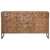 Image de Buffet 3 tiroirs bronze bois marron -