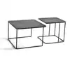 Image de Lot de 2 tables basses fer noir -