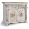 Image de Buffet 2 tiroirs bois blanc - norélie
