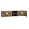 Image de Meuble tv 4 portes bois marron -