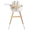 Image de Chaise haute ovo original one luxe blanc