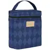Image de Sac isotherme pour biberon et déjeuner hyde park denim blue diamonds