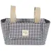 Image de Sac à poussette à i love vichy noir