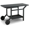 Image de Table pour plancha roulante en acier noir - forge adour