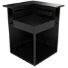 Image de Meuble de cuisine extérieure comptoir bar angle acier noir fermé - forge adour