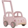 Image de Chariot de marche voiture en bois rose