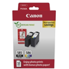 Image de Canon MULTIPACK avec une cartouche noire Photo PG-585 et une cartouche couleur CL-586 + 50 feuilles de papier photo glacé PP-201 - 6205C004