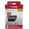 Image de Canon PACK avec 6 cartouches d'encre : Cyan, Magenta, Jaune, Gris, Noire, Noire Photo + 50 feuilles de papier glacé PP-201 - 6117C004