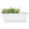 Image de Jardinière blanche en zinc