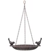 Image de Abreuvoir et bain pour oiseaux du jardin en fonte à suspendre